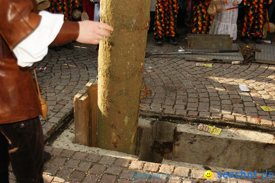 Narrenbaumstellen: Stockach am Bodensee, 03.03.2011