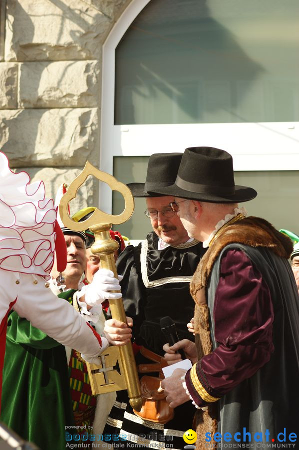 Narrenbaumstellen: Stockach am Bodensee, 03.03.2011