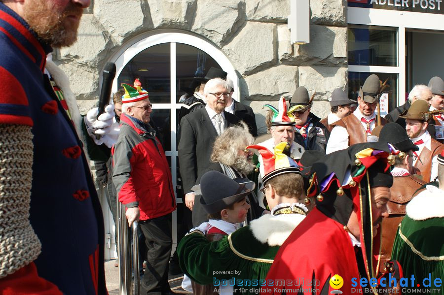 Narrenbaumstellen: Stockach am Bodensee, 03.03.2011