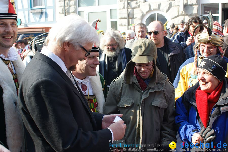 Narrenbaumstellen: Stockach am Bodensee, 03.03.2011