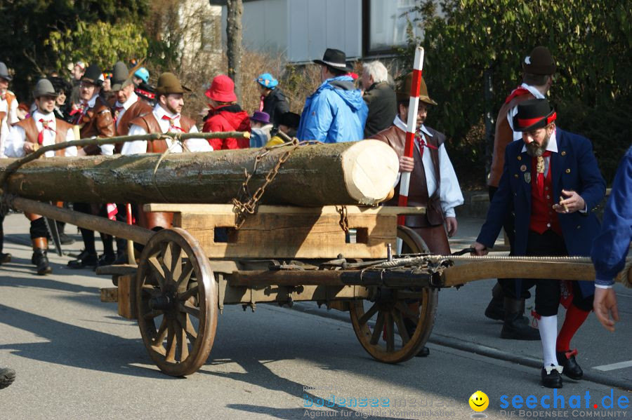 Narrenbaumstellen: Stockach am Bodensee, 03.03.2011