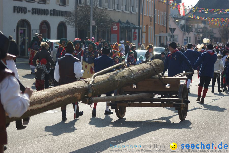 Narrenbaumstellen: Stockach am Bodensee, 03.03.2011