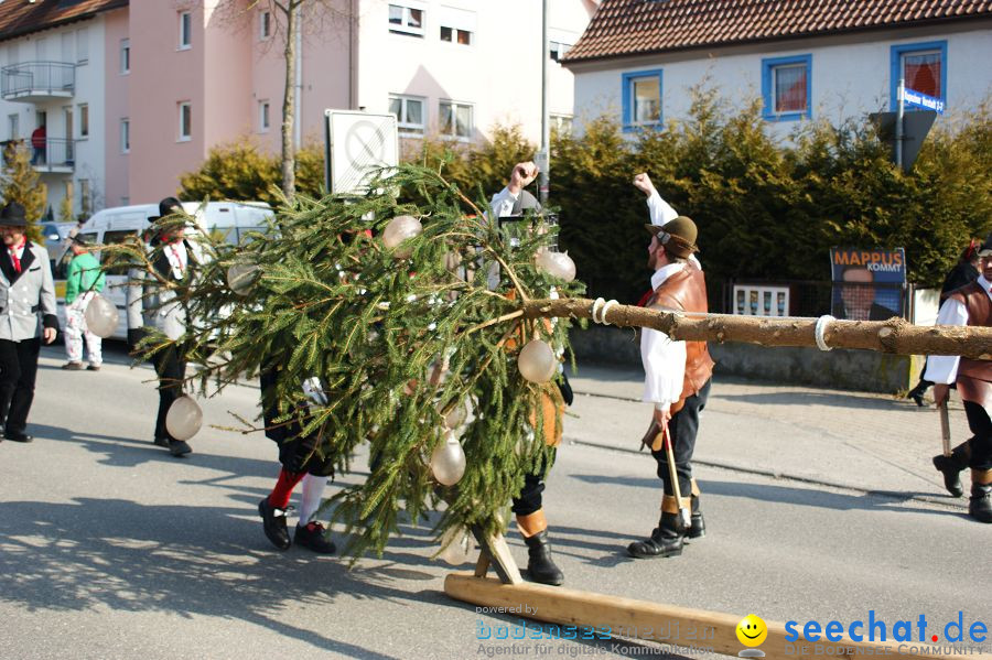 Narrenbaumstellen: Stockach am Bodensee, 03.03.2011