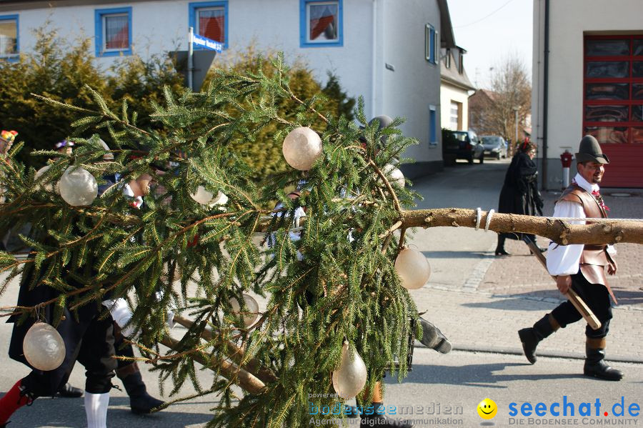 Narrenbaumstellen: Stockach am Bodensee, 03.03.2011