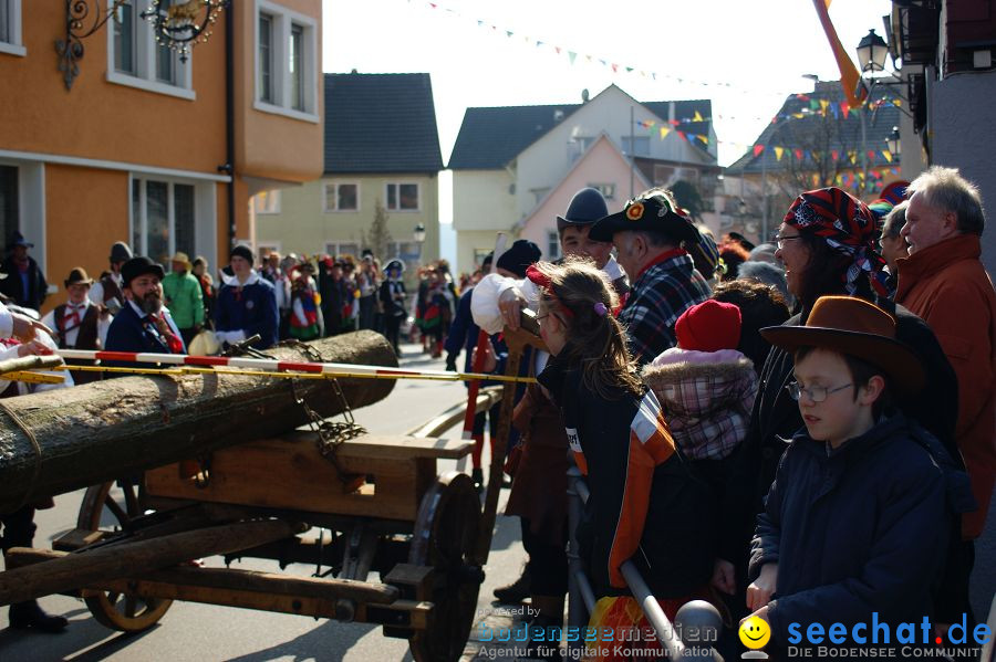 Narrenbaumstellen: Stockach am Bodensee, 03.03.2011