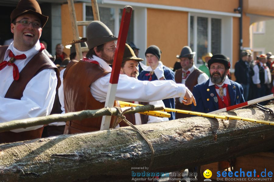 Narrenbaumstellen: Stockach am Bodensee, 03.03.2011