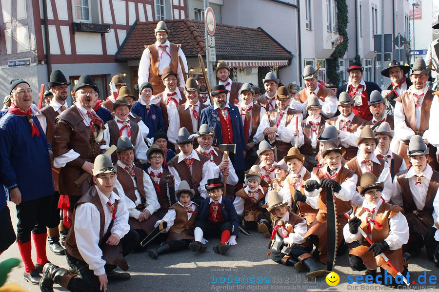 Narrenbaumstellen: Stockach am Bodensee, 03.03.2011