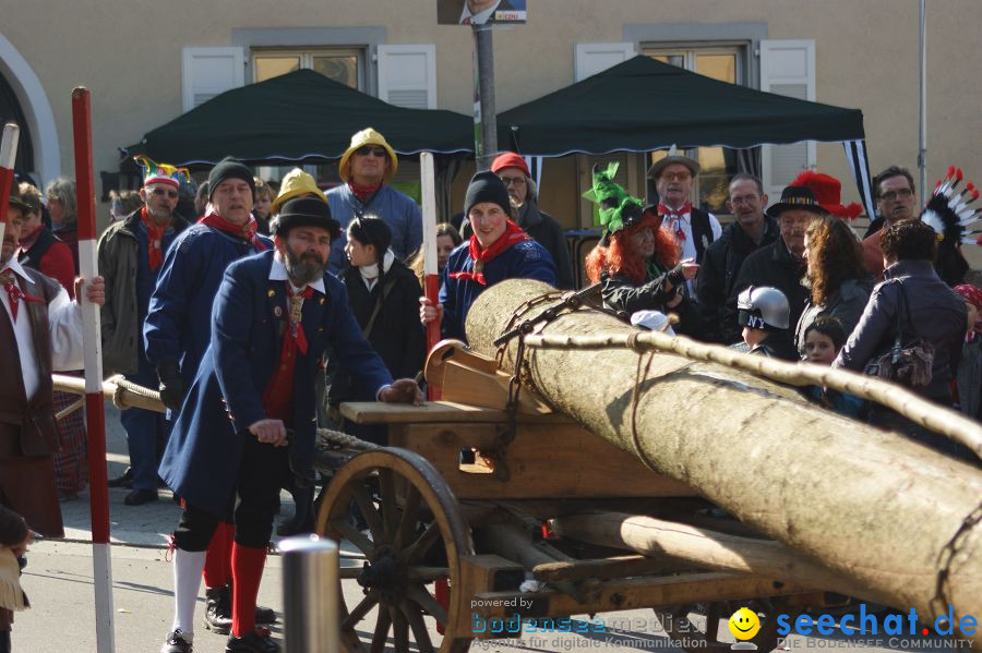 Narrenbaumstellen: Stockach am Bodensee, 03.03.2011