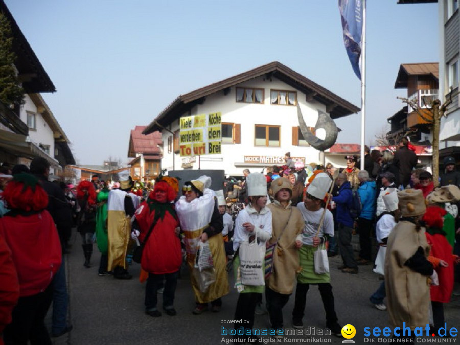 Faschingsball und Umzug: Oberstdorf bei Ravensburg, 06.03.2011