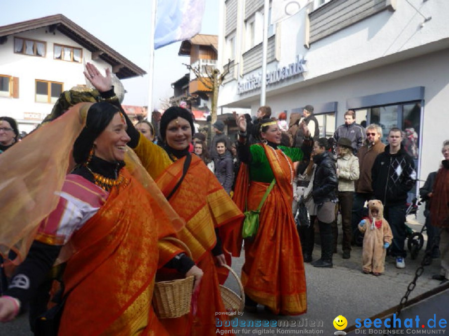 Faschingsball und Umzug: Oberstdorf bei Ravensburg, 06.03.2011