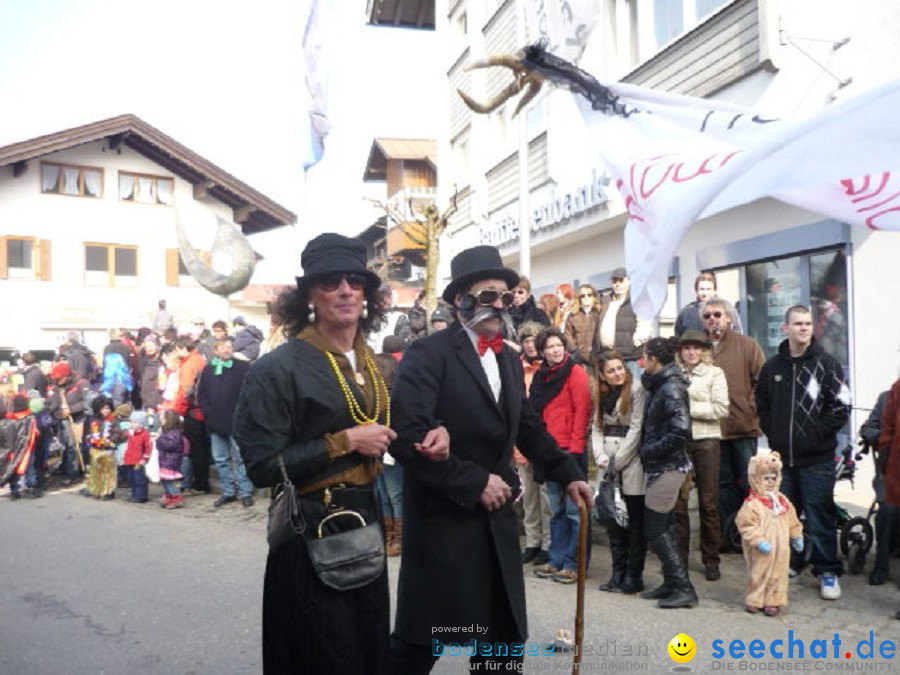 Faschingsball und Umzug: Oberstdorf bei Ravensburg, 06.03.2011