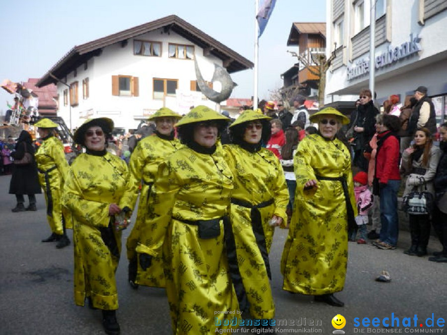 Faschingsball und Umzug: Oberstdorf bei Ravensburg, 06.03.2011