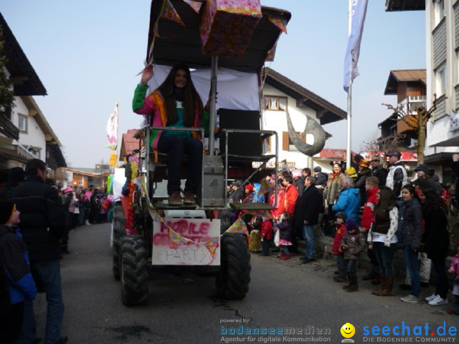 Faschingsball und Umzug: Oberstdorf bei Ravensburg, 06.03.2011