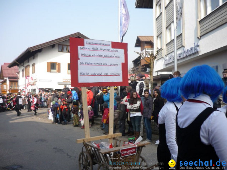 Faschingsball und Umzug: Oberstdorf bei Ravensburg, 06.03.2011