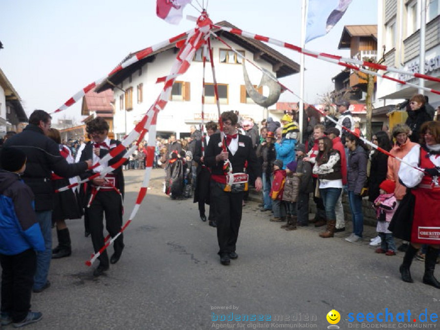 Faschingsball und Umzug: Oberstdorf bei Ravensburg, 06.03.2011