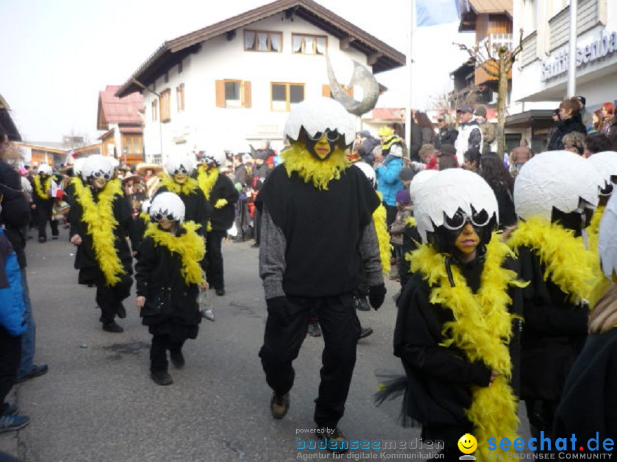 Faschingsball und Umzug: Oberstdorf bei Ravensburg, 06.03.2011