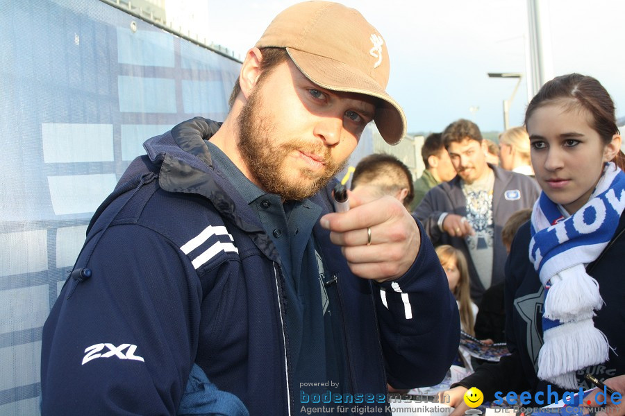 Meisterfeier Eishockey: Ravensburg Towerstars: Ravensburg, 29.04.2011